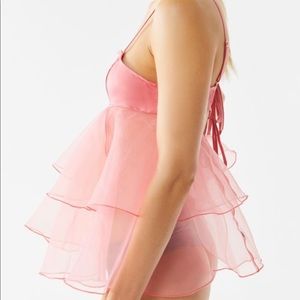 Urban Outfitters Pink Organza Top
